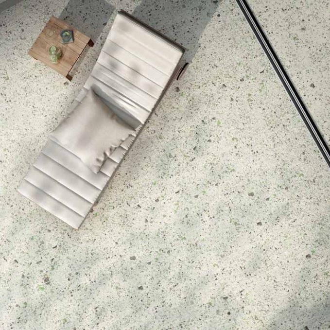 Terrazzo Look Tegel Wit Groen 60x120 Venice Villa Green Naturale Terrazzo Look Tegel Wit Groen 60x120 Venice Villa Green Naturale