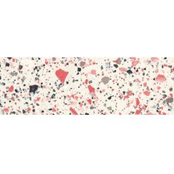 Terrazzo Look Tegel Wit Rood 120x60 Ven Coral