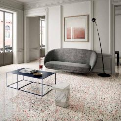 Terrazzo Look Tegel Wit Rood 120x60 Ven Coral SF2