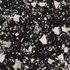 Terrazzo Look Tegel Zwart 60x60 Ven Graphite