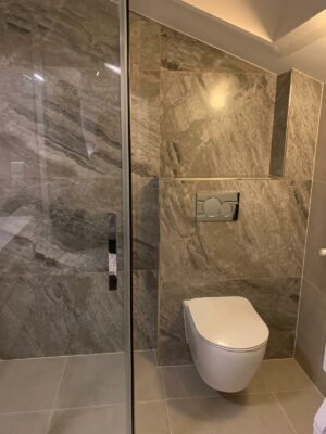Creme marmerlook betonlook tegels