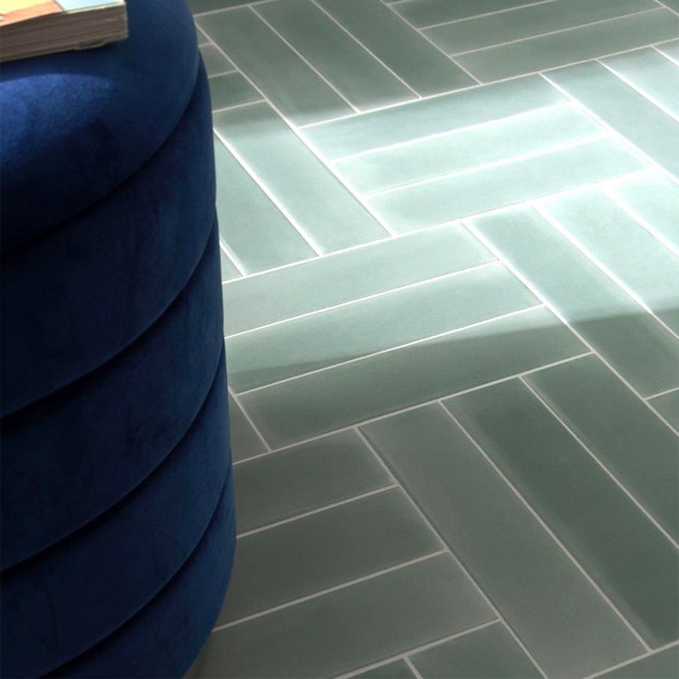 Handvorm Tegels 7x28 - Nuance Acqua Turquoise Sfeer