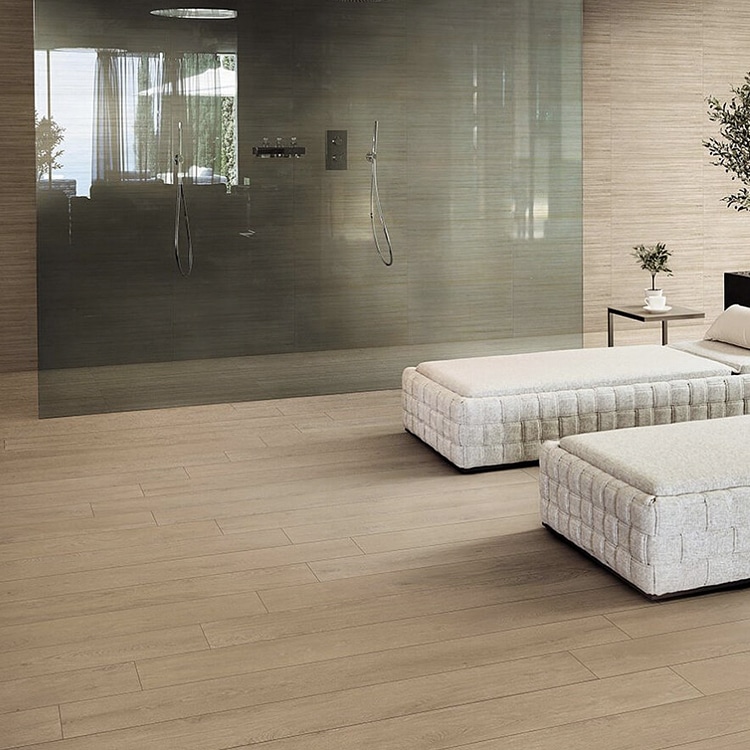 Houtlook Tegels | Keramisch Parket 150x25 - NLight Licht Beige Sfeer