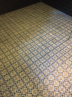 Metro Tegels Patroon Patroontegels Vintage Badkamer