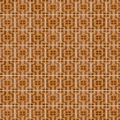 Portugese Tegels 15×15 – Pop Tile Fluxus Bruin Patroon