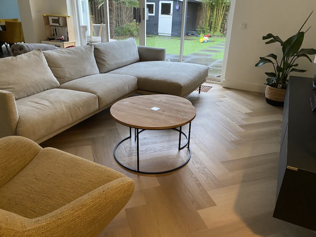 Visgraat Plak PVC Vloer Woonkamer