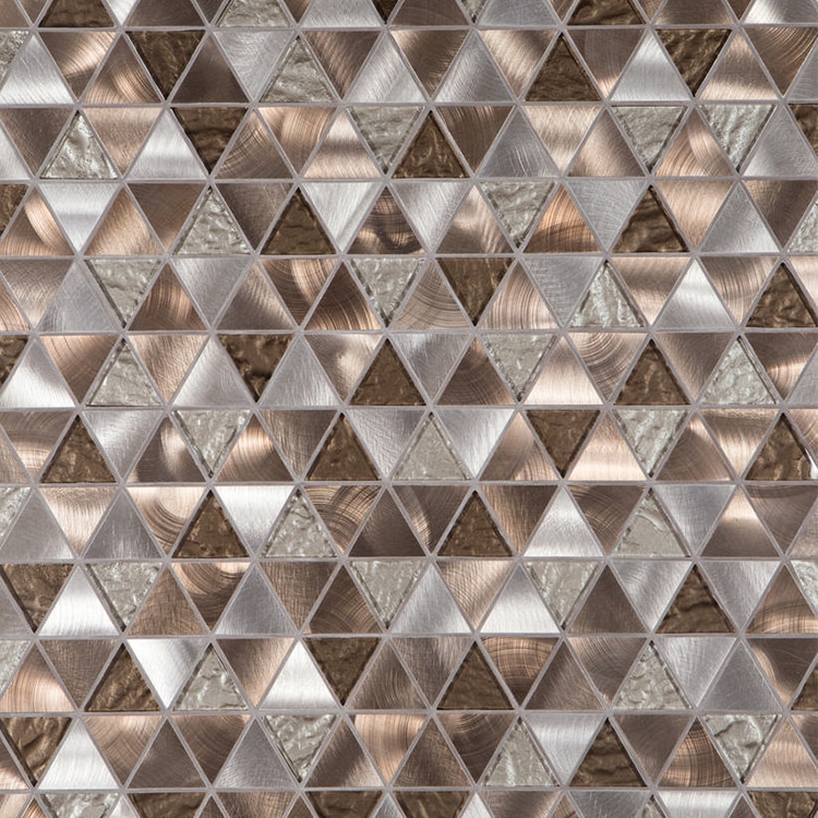 Glas- en Metaalmozaiek - Trinity Bronze Brons Koper