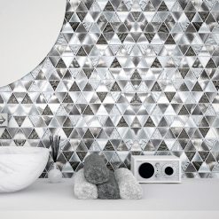 Alternative view of Glas- en Metaalmozaiek - Trinity Silver Zilver