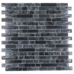 Glas- en Natuursteenmozaiek - Marmer Night Craquele