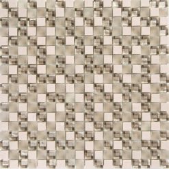Glas- en Natuursteenmozaïek - Lumille Crema Beige