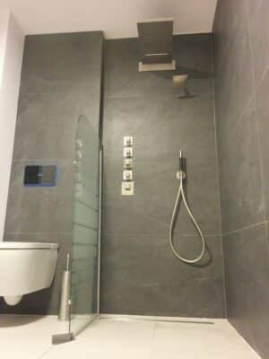 Leisteenlook Tegels Betonlook Tegels Douche