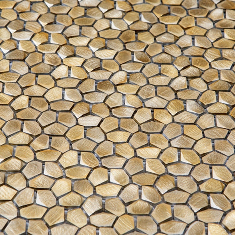 Metaalmozaiek – Kiezel Brighton Brass Goud