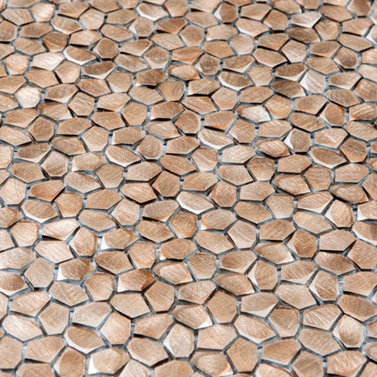 Metaalmozaiek - Kiezel Brighton Copper Koper Brons