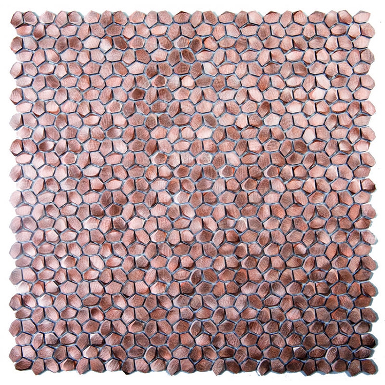 Metaalmozaiek - Kiezel Brighton Copper Koper Brons