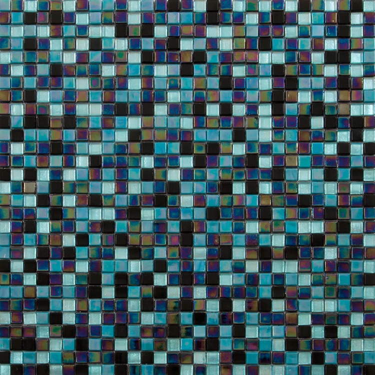 Glasmozaïek - Atlantic Blauw Parelmoer 10x10