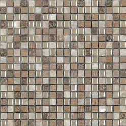 Glas- en Natuursteenmozaïek - Beige Leisteen 15x15