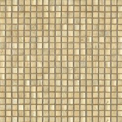 Glasmozaïek - Blad Goud 15x15