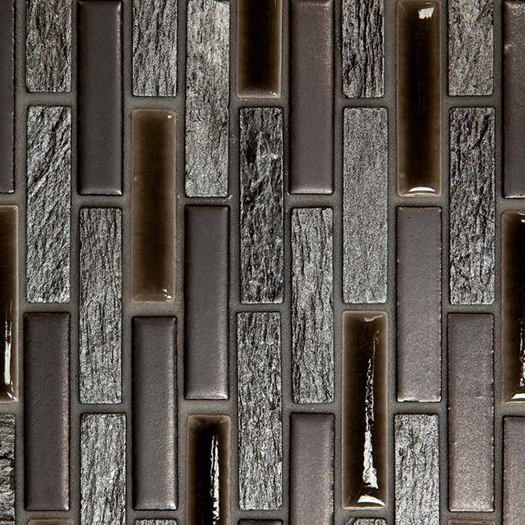 Natuursteenmozaïek - Bruin Zilver Halfsteen 11,5x51,5