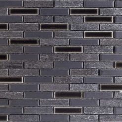 Natuursteenmozaïek - Bruin Zilver Halfsteen 11,5x51,5