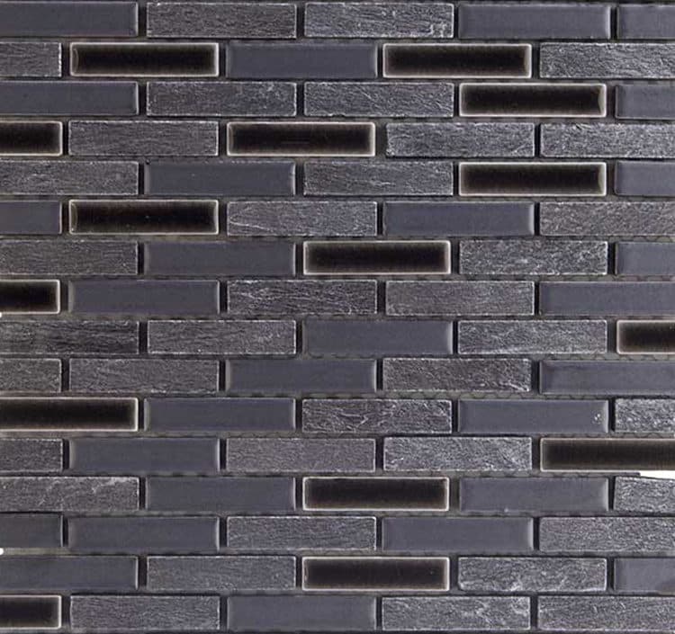 Natuursteenmozaïek - Bruin Zilver Halfsteen 11,5x51,5