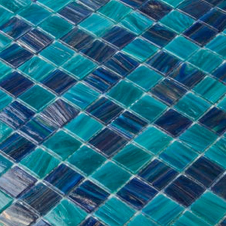 Glasmozaïek - Elite Abyss Blauw Mix 20x20