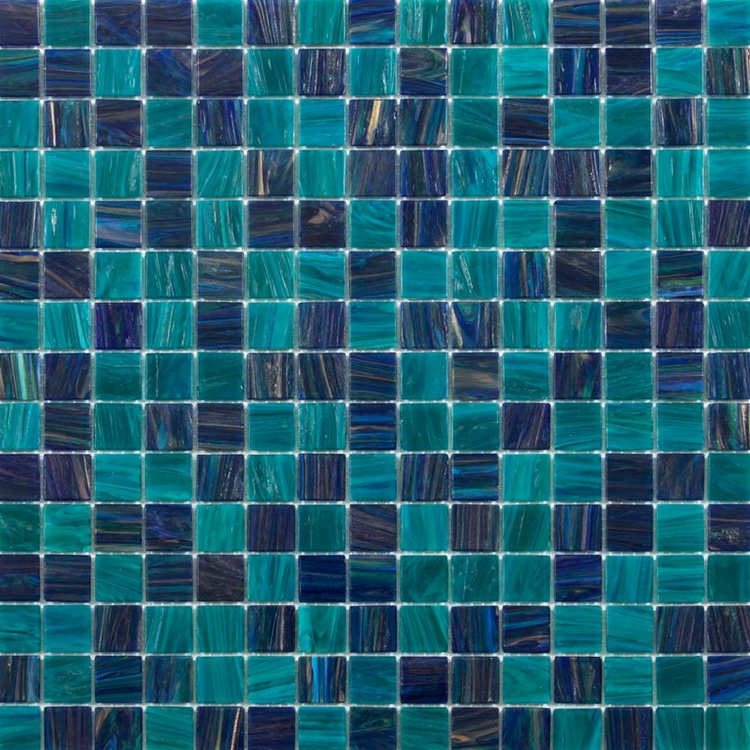 Glasmozaïek - Elite Abyss Blauw Mix 20x20