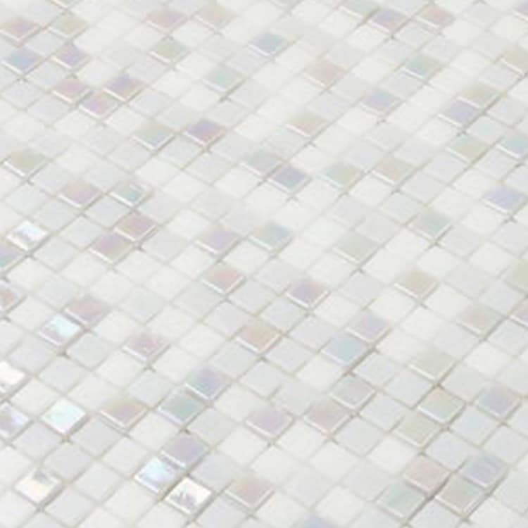 Glasmozaïek - Elite Amandel Wit Parel 10x10