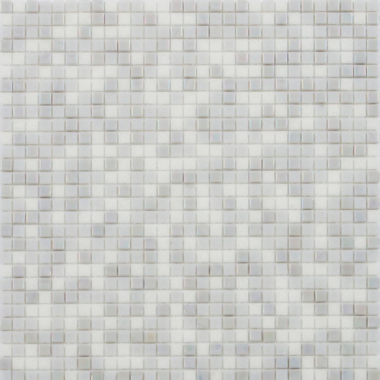 Glasmozaïek - Elite Amandel Wit Parel 10x10
