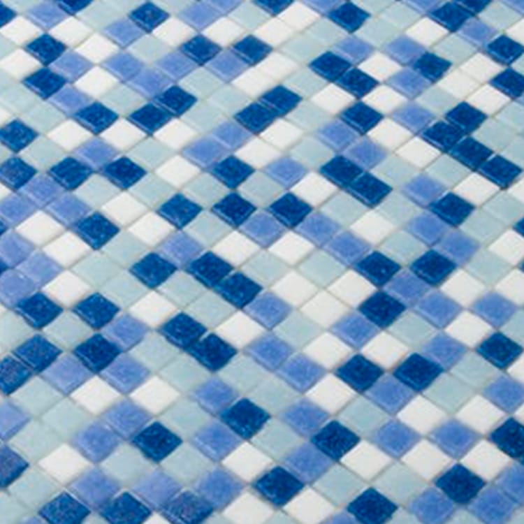 Glasmozaïek - Elite Lagoon Blauw 10x10