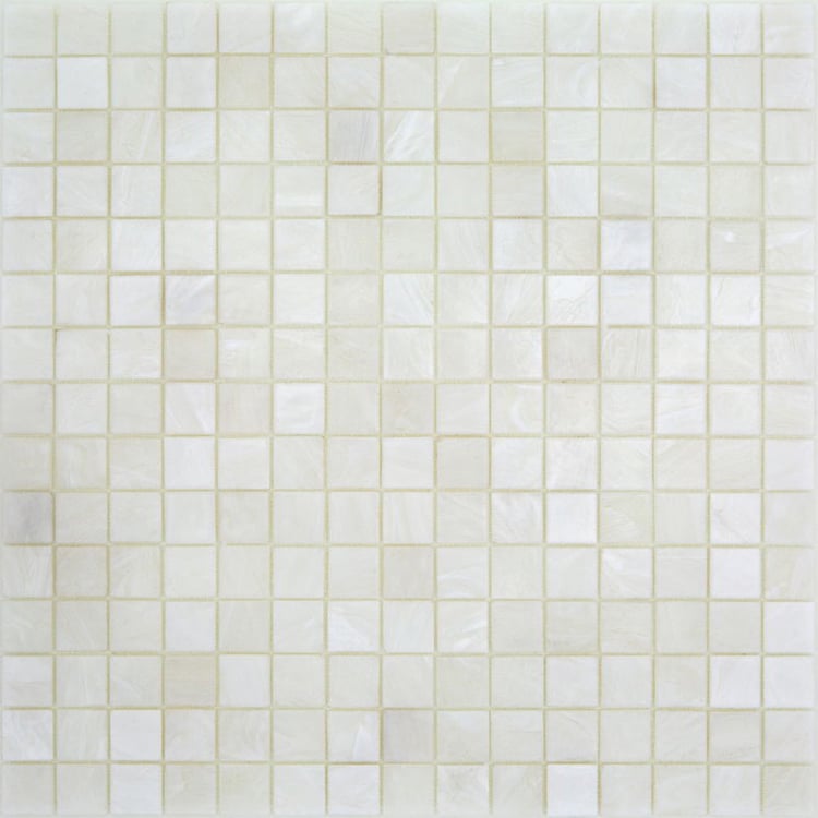 Glasmozaïek - Elite Krijt Parel Wit 20x20