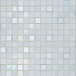 Glasmozaïek - Elite Sneeuwvlok Wit Parelmoer 20x20