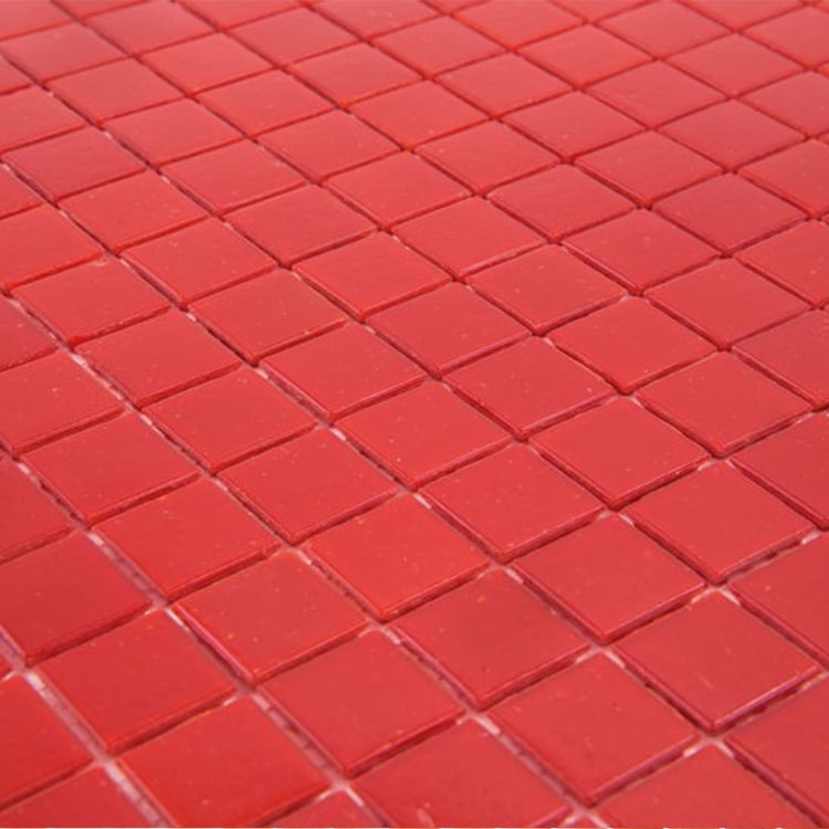 Glasmozaïek - Elite Gelakt Tropisch Rood 20x20