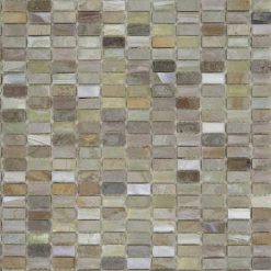 Natuursteen- en Glasmozaïek - Grijs Perle Rechthoek 11,5x25