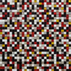 Glasmozaïek - Harlequin Kleur Mix 10x10
