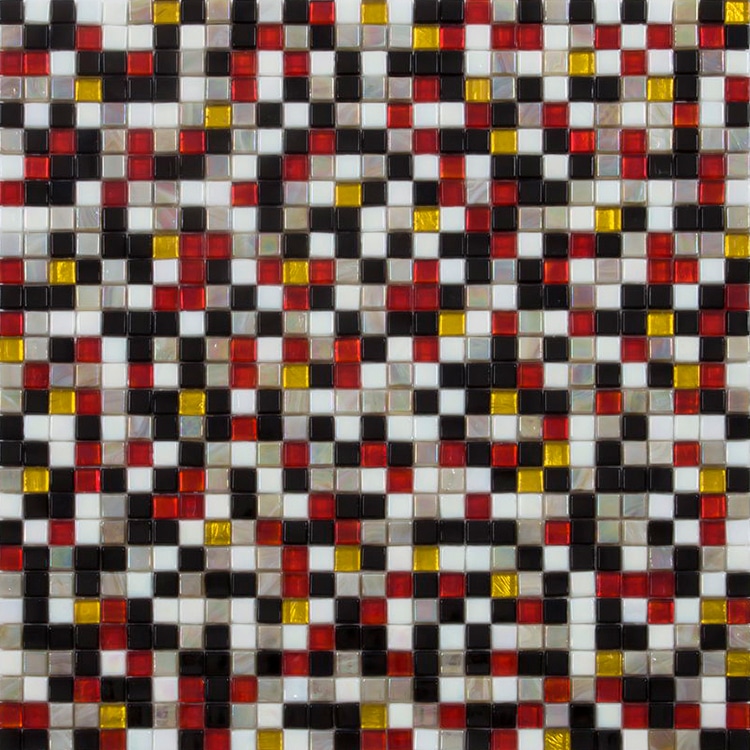Glasmozaïek - Harlequin Kleur Mix 10x10