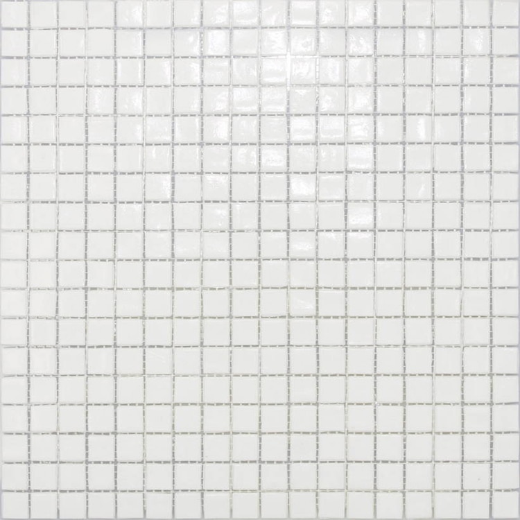 Glasmozaïek - Iridium Parelmoer Wit 15x15