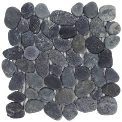 Natuursteenmozaïek - Kiezel Zwart 30x30