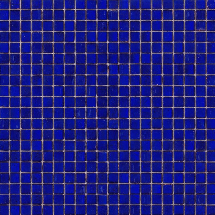 Glasmozaïek - Kobalt Blauw 15x15