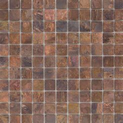 Kopermozaïek - Roestlook Vierkant 25x25