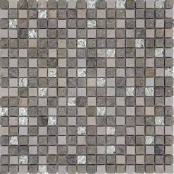 Glas- en Natuursteenmozaïek - Luserna Kristal 15x15