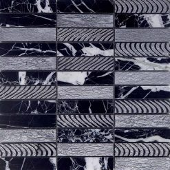 Natuursteenmozaïek - Luxor Zilver Leisteen 30x30