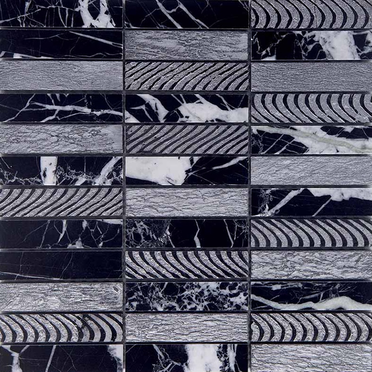 Natuursteenmozaïek - Luxor Zilver Leisteen 30x30