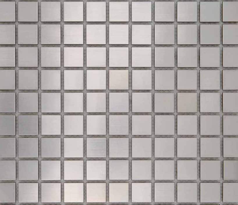 Metaalmozaïek - RVS Metaal Vierkant 25x25