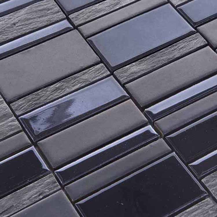 Natuursteenmozaïek - Multi Zwart Zilver