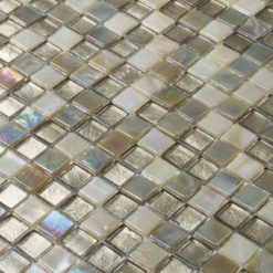 Alternative view of Glasmozaïek - Musk Beige Goud Parel Mix 15x15