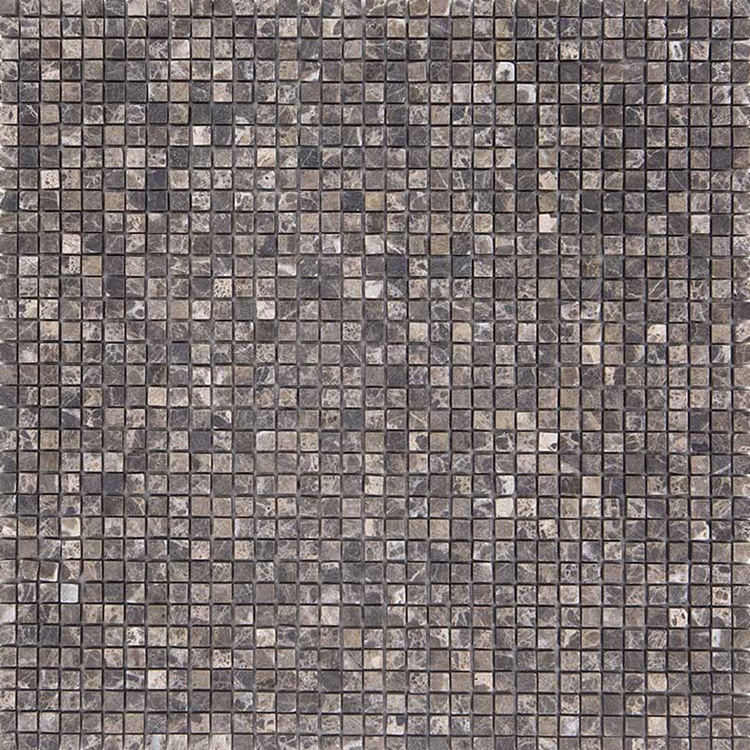 Natuursteenmozaïek - Natura Fossiel Grijs Mini 7x7 mm