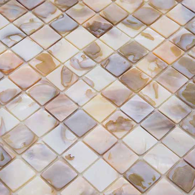 Parelmoer Mozaïek - Parel Naturel 20x20 mm