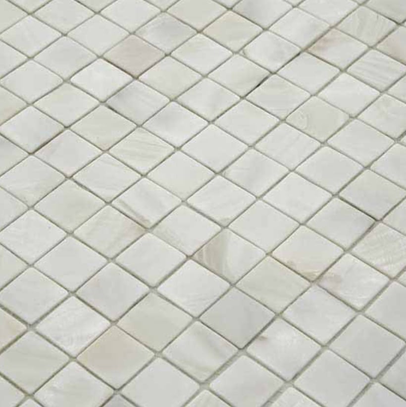 Parelmoer Mozaïek - Parel Wit 20x20 mm