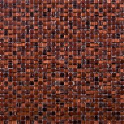 Glasmozaïek - Bruin Rood Pulpis 10x10