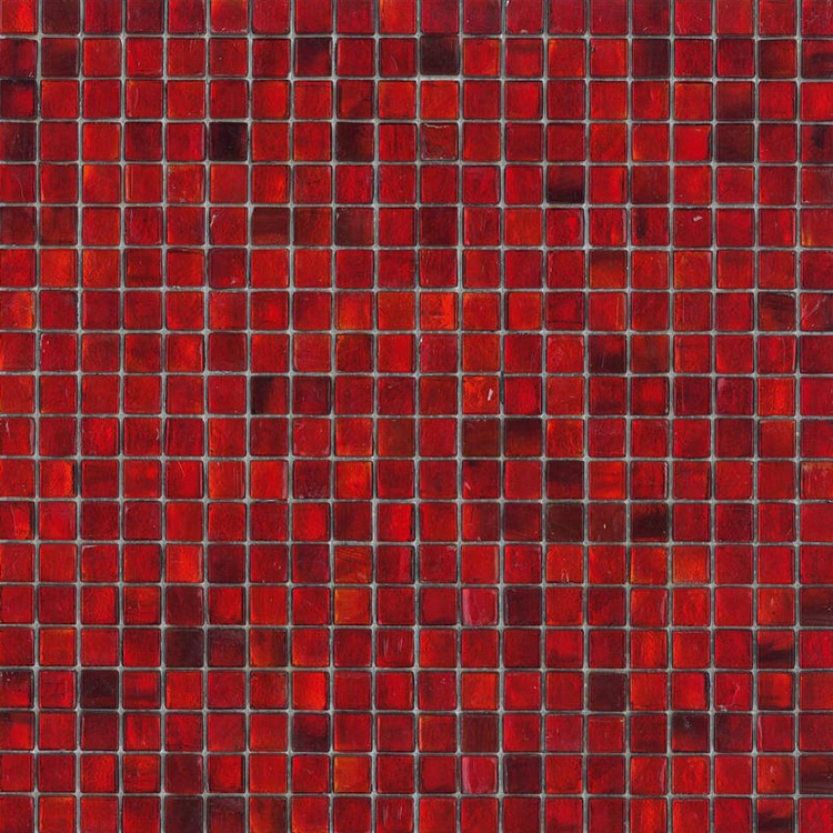 Glasmozaïek - Rood Gloed 15x15